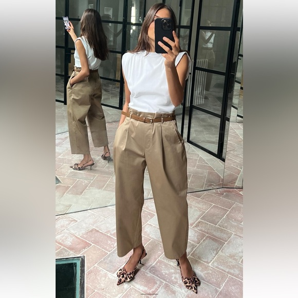 NWT ZARA BELTED JUMPSUIT Blogers Favorite